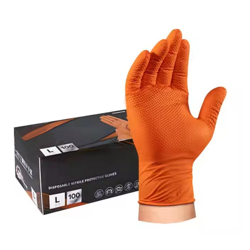 Nitrile Mechanic Glove - Sarung Tangan Nitril Oranye Industri Tugas