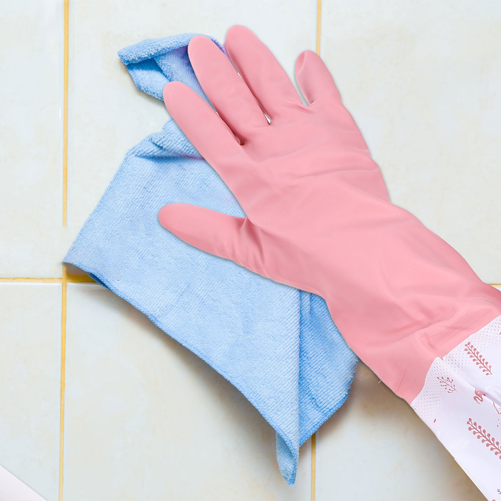 Dish Glove Rubber - 2 Pasang Sarung Tangan Pencuci Piring