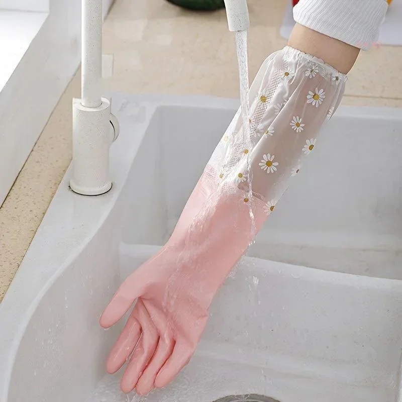 Sarung Tangan Karet Lengan Pan - Rubber Glove Cleaning ulasan dan harga