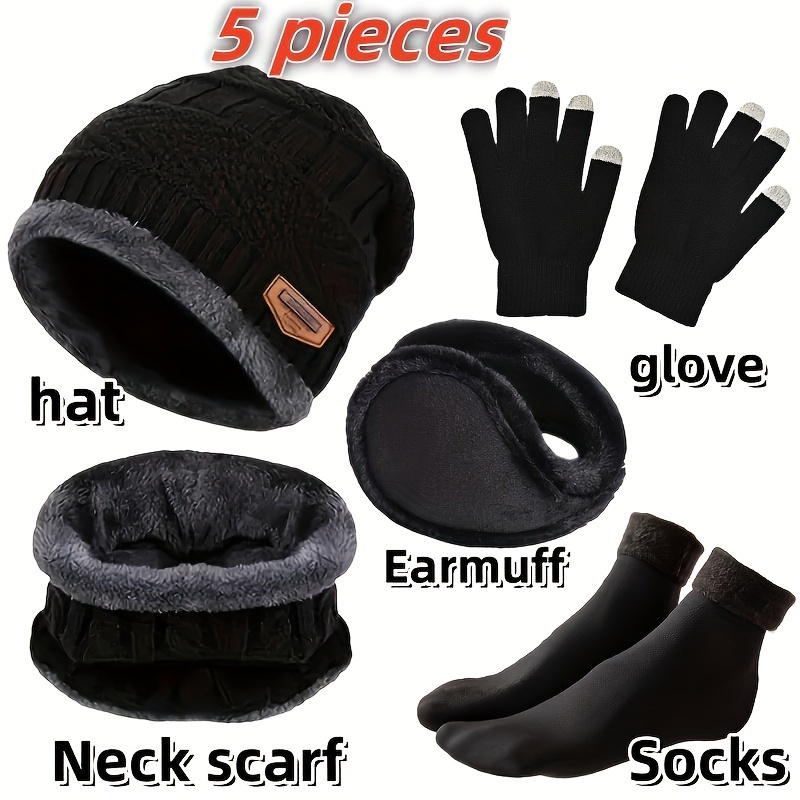 Topi musim dingin pria, syal m - Winter Glove Insulated ulasan dan harga