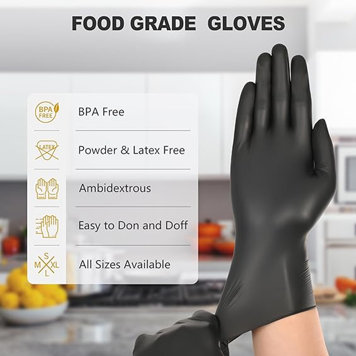 Sarung Tangan Nitril Hitam Sek - Nitrile Mechanic Glove ulasan dan harga